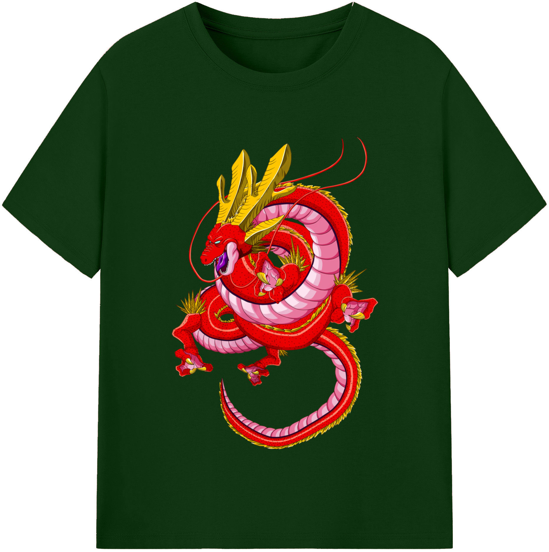 （画像用） ドラゴンボール 神龍 シェンロン DRAGON BALL Shenron 綿100％半袖Tシャツ（フロントプリント）